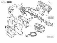 Bosch 0 601 933 781 GBM 9,6 VES-3 Batt-Oper Drill 9.6 V / GB Spare Parts GBM9,6VES-3